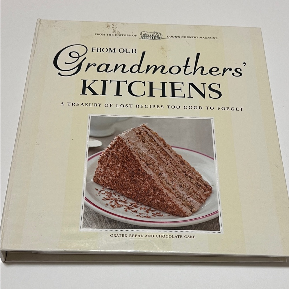 From Our Grandmothers' Kitchens Cookbook - Cream Cover